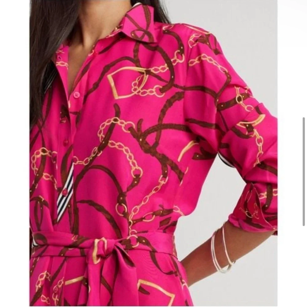 Ralph Lauren 100% silk pink dress - Picture 2 of 4